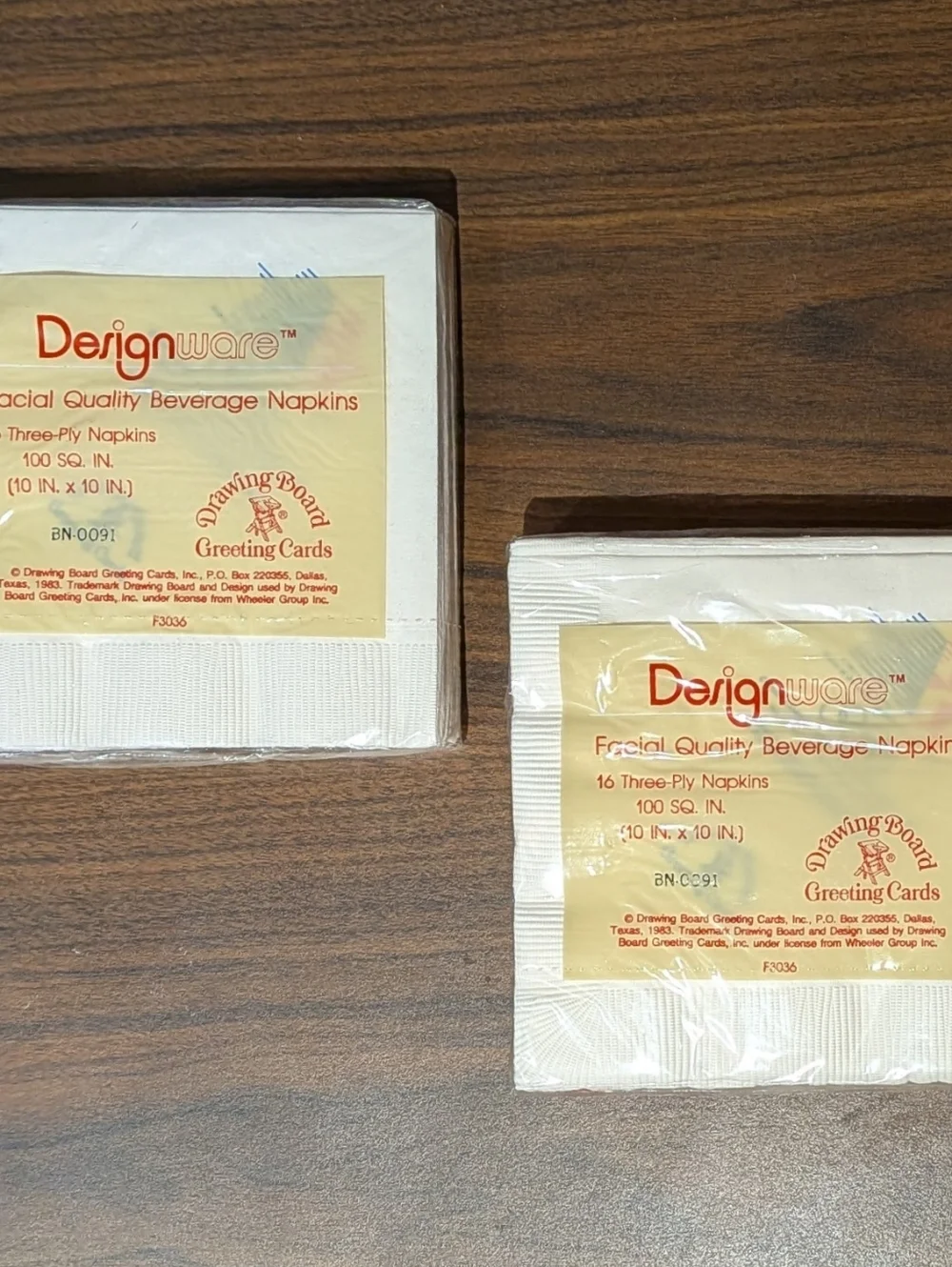 Vintage 1984 Los Angeles Olympics 2 Packs Paper Beverage Napkins Sam The Eagle